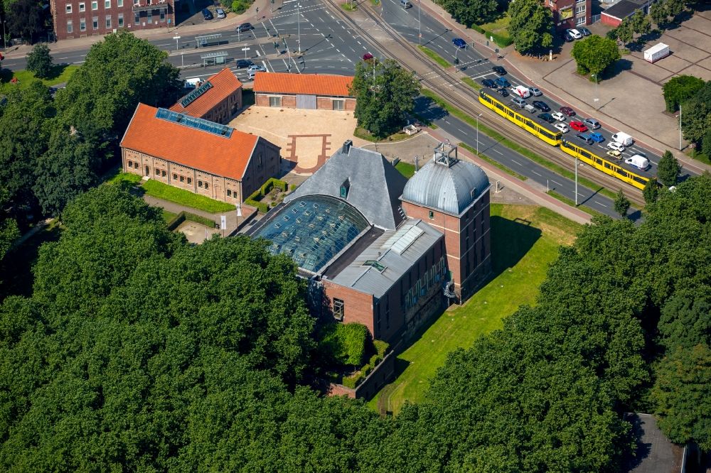 Aerial image Gelsenkirchen - Bailey and the Renaissance palace Horst in Gelsenkirchen in North Rhine-Westphalia