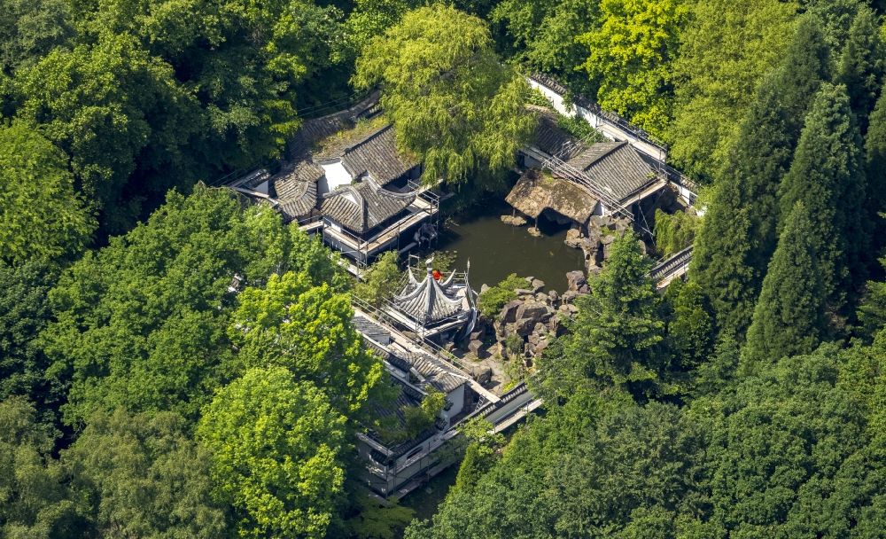 Aerial Photograph Bochum Restoration Of The Chinese Garden On
