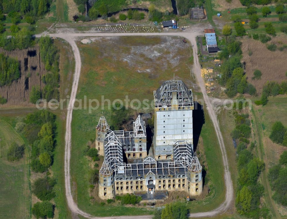 Aerial image Almere - Remains of the ruins of the palace grounds of the former Castle Almere in Almere in Flevoland, Netherlands