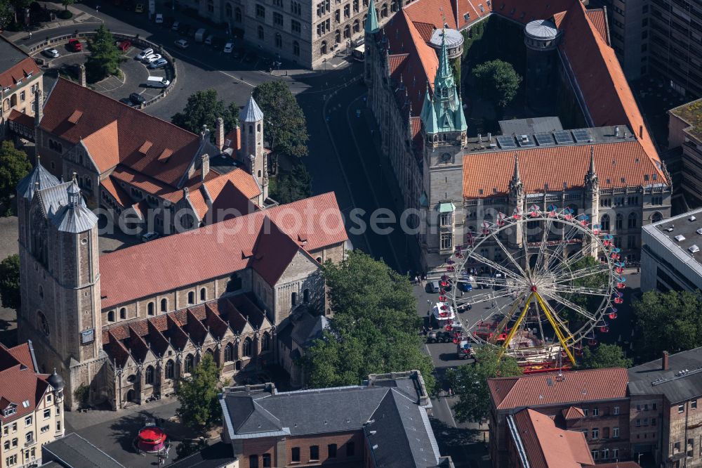Aerial photograph Braunschweig - Ferris wheel in Brunswick in the state Lower Saxony, Germany