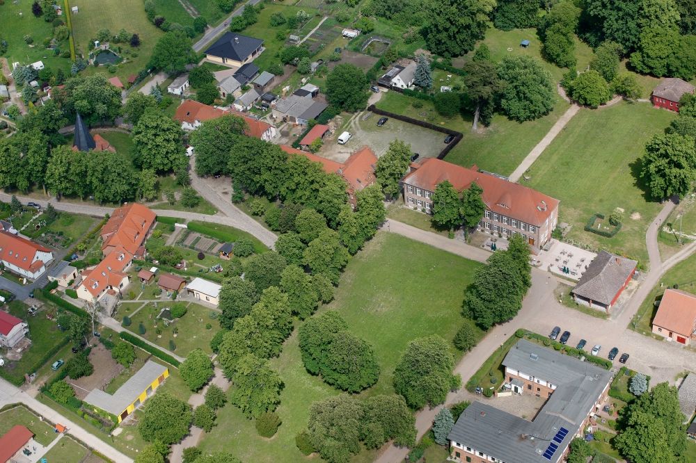 Aerial image Ludorf - Romantik Hotel Manor House Ludorf in Mecklenburg - West Pomerania
