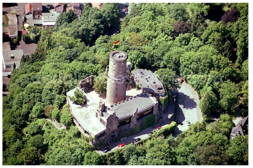 Aerial photograph Bonn - Ruins and vestiges of the former castle Godesburg in the district Alt-Godesberg in Bonn in the state North Rhine-Westphalia, Germany
