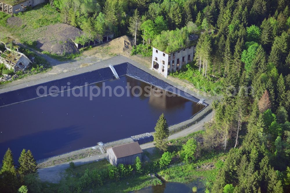 Aerial photograph Clausthal-Zellerfeld - Ruins of the former explosives and bomb factory in Clausthal-Zellerfeld in the state of Lower Saxony