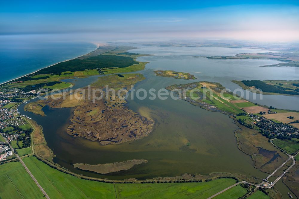 Aerial photograph Zingst - Salt grassland island and protection of birds area in Zingst in the federal state Mecklenburg-West Pomerania