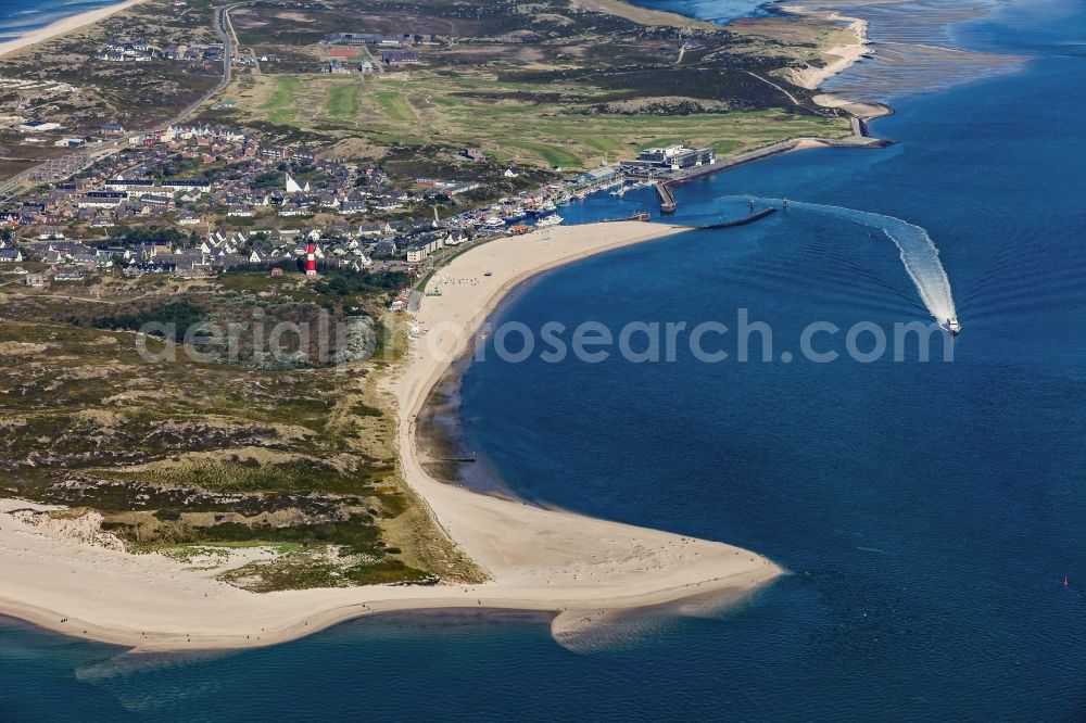 Aerial photograph Hörnum (Sylt) - Sand dunes landscape in Hoernum on Sylt in the state of Schleswig-Holstein, Germany
