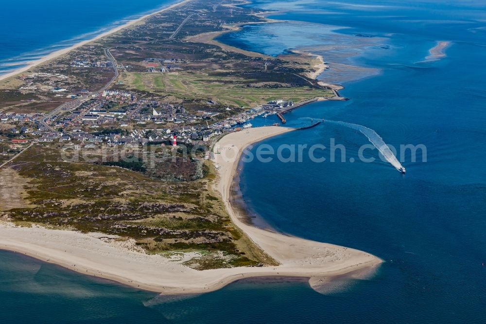 Hörnum (Sylt) from above - Sand dunes landscape in Hoernum on Sylt in the state of Schleswig-Holstein, Germany