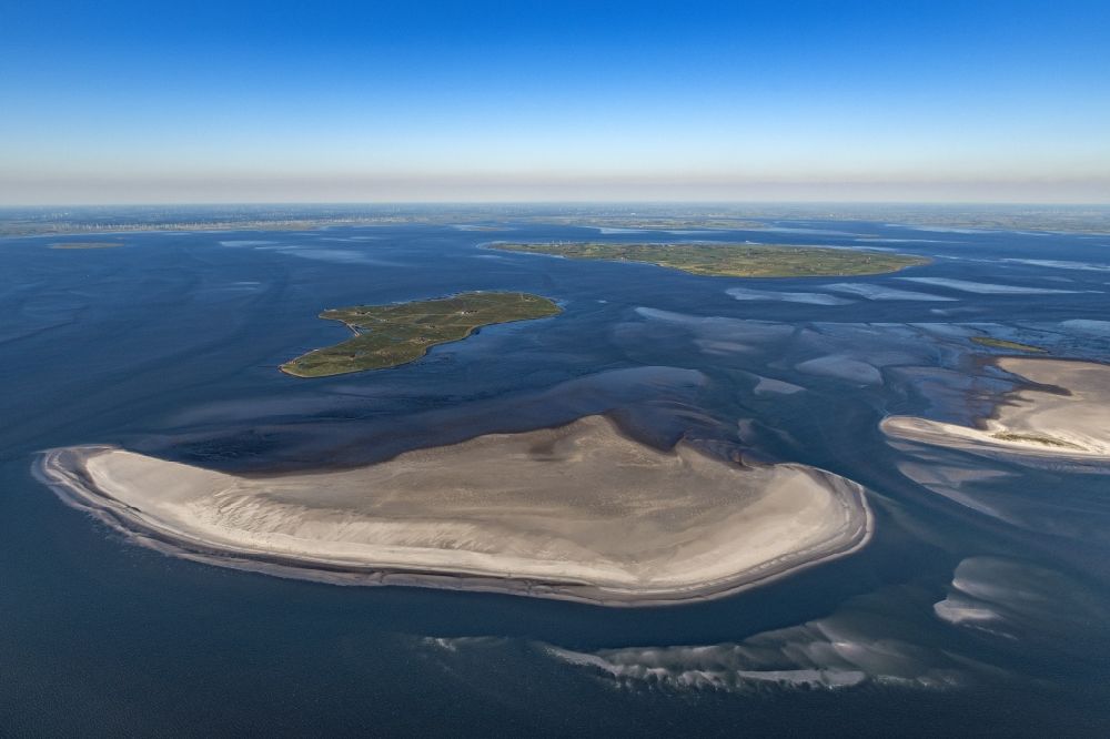 Aerial image Pellworm - Sandbank Hallig-Japsand in the state of Schleswig-Holstein