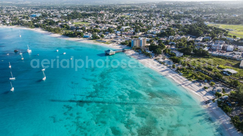 Aerial photograph Bridgetown - Beach landscape along the Brownes Beach on street 7 in Bridgetown in Saint Michael, Barbados