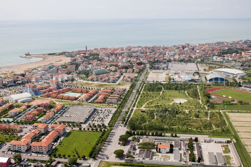 Aerial photograph Caorle - Beach landscape on the Caorle in Caorle in Veneto, Italy