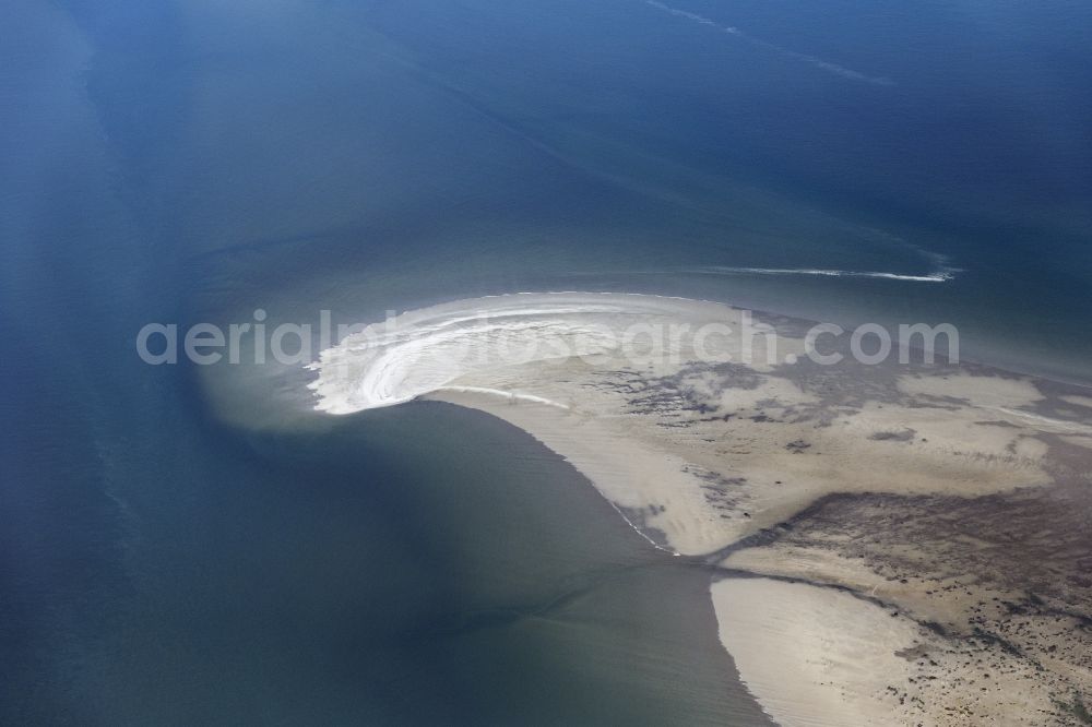 Sankt Peter-Ording from above - Beach landscape on the North Sea coast in Sankt Peter-Ording in the state Schleswig-Holstein