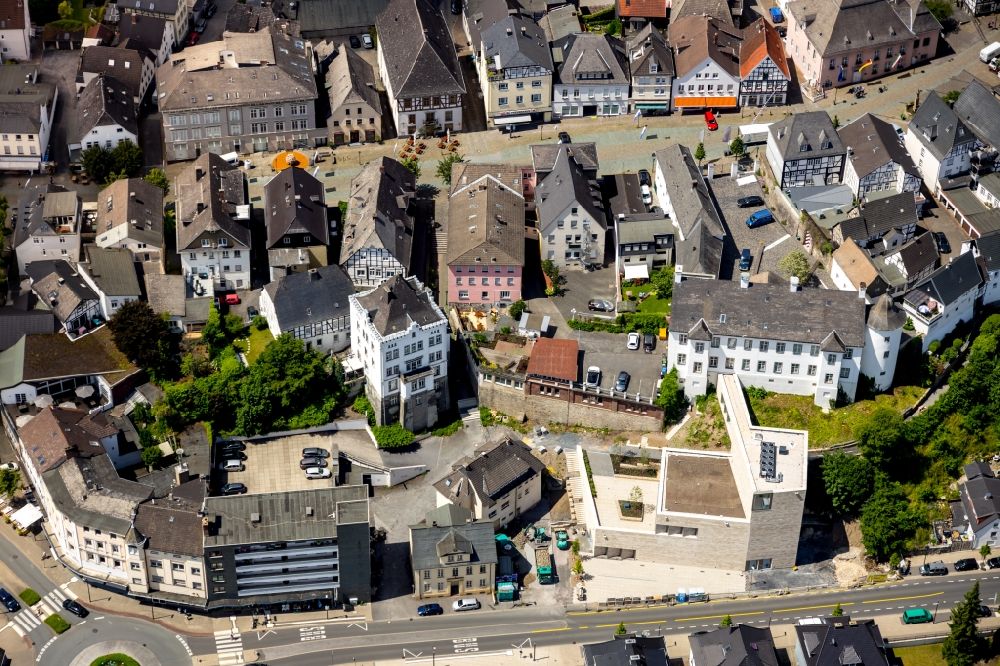 Aerial image Arnsberg - Building of Sauerland-Museum on Ruhrstrasse in Arnsberg in the state North Rhine-Westphalia, Germany