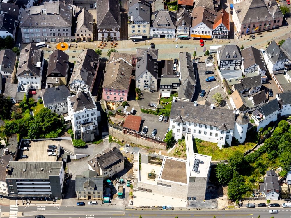 Aerial photograph Arnsberg - Building of Sauerland-Museum on Ruhrstrasse in Arnsberg in the state North Rhine-Westphalia, Germany
