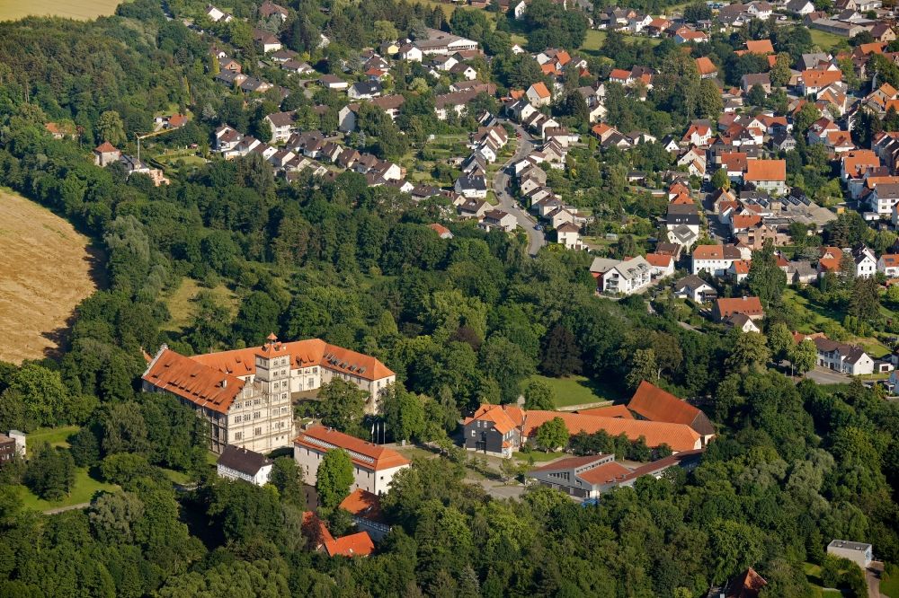 Lemgo from the bird's eye view: View of the castle Brake in Lemgo in the state of North Rhine-Westphalia