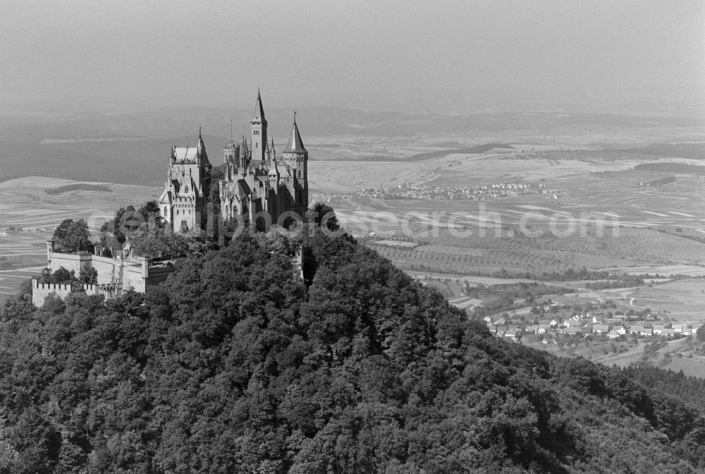 Bisingen from the bird's eye view: Castle of Schloss Hohenzollern in Bisingen in the state Baden-Wuerttemberg, Germany