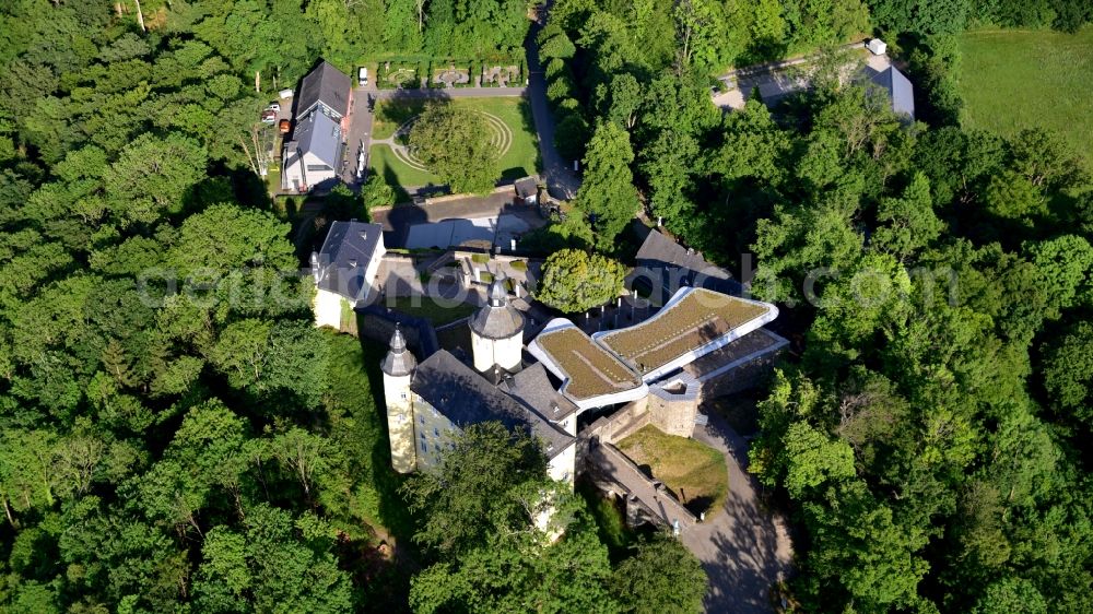 Nümbrecht from the bird's eye view: Homburg Castle in Nuembrecht in the state North Rhine-Westphalia, Germany