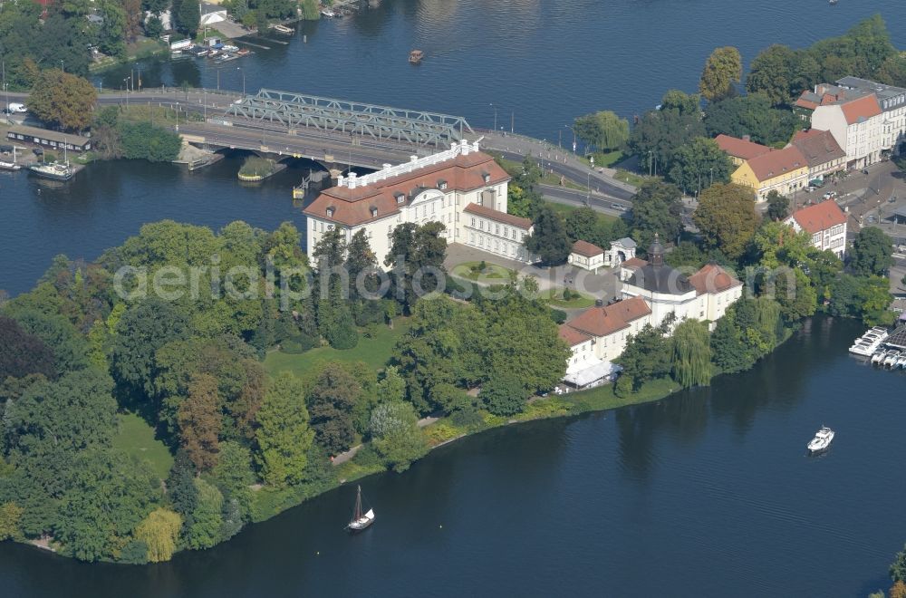 Berlin from the bird's eye view: Palace Koepenick on the banks of Dahme in the district Koepenick in Berlin, Germany