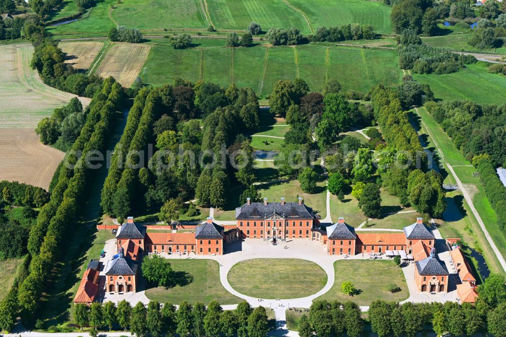 Aerial image Klütz - Building complex in the park of the castle Schloss Bothmer on street Am Park in Kluetz in the state Mecklenburg - Western Pomerania, Germany