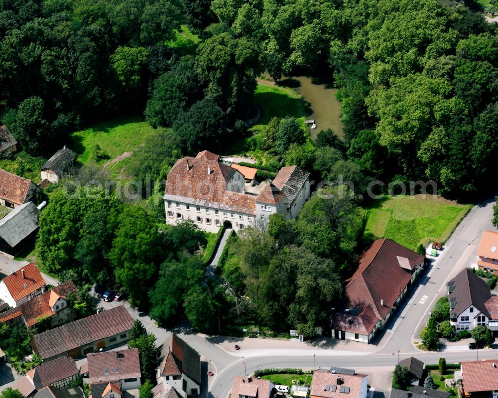 Aerial photograph Weiler - Castle Schloss Weiler on Herrengasse in Weiler in the state Baden-Wuerttemberg, Germany