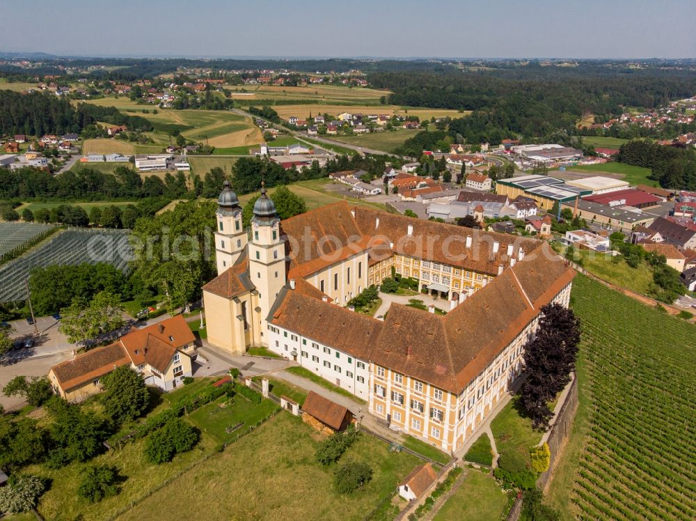 Aerial image Stainz - Building complex in the park of the castle Stainz in Stainz in Steiermark, Austria