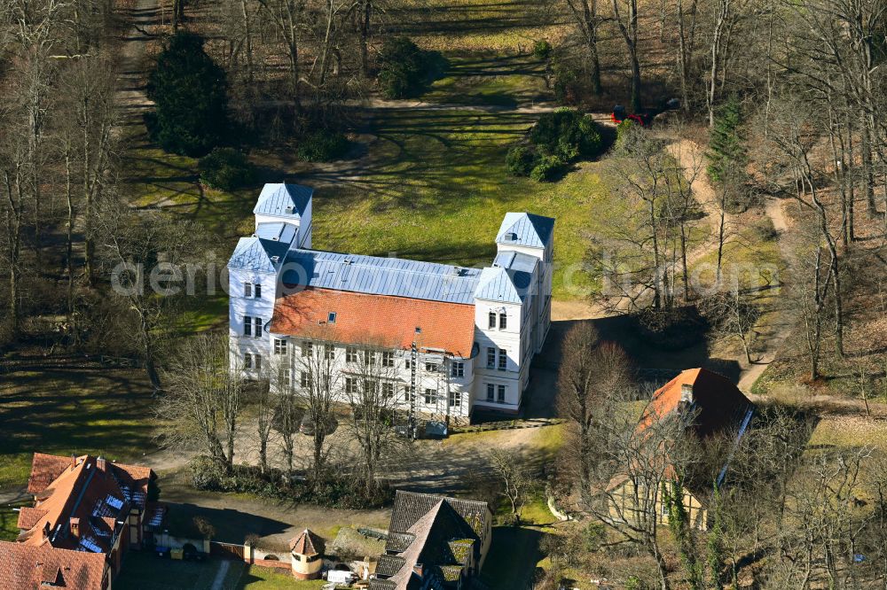 Aerial photograph Berlin - Building complex in the park of the castle Tegel on street Adelheidallee in the district Tegel in Berlin, Germany