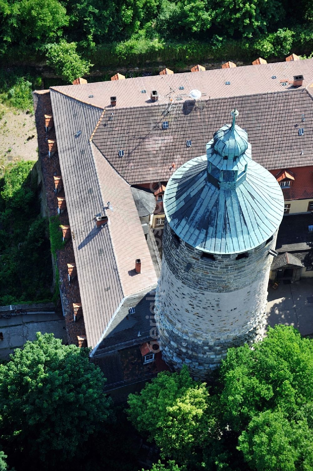Aerial image Tonndorf - Castle Tonndorf in the town of Tonndorf in Thuringia