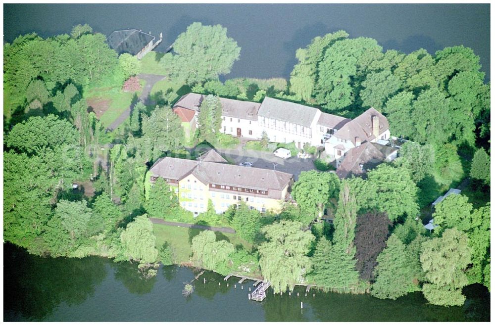 Aerial photograph Teupitz / BRB - Schlosshotel Teupitz Kirchstrasse 8 15755 Teupitz Tel.: 033766-600 Fax: 033766-604 55; E-Mail:info@schlosshotel-teupitz.de