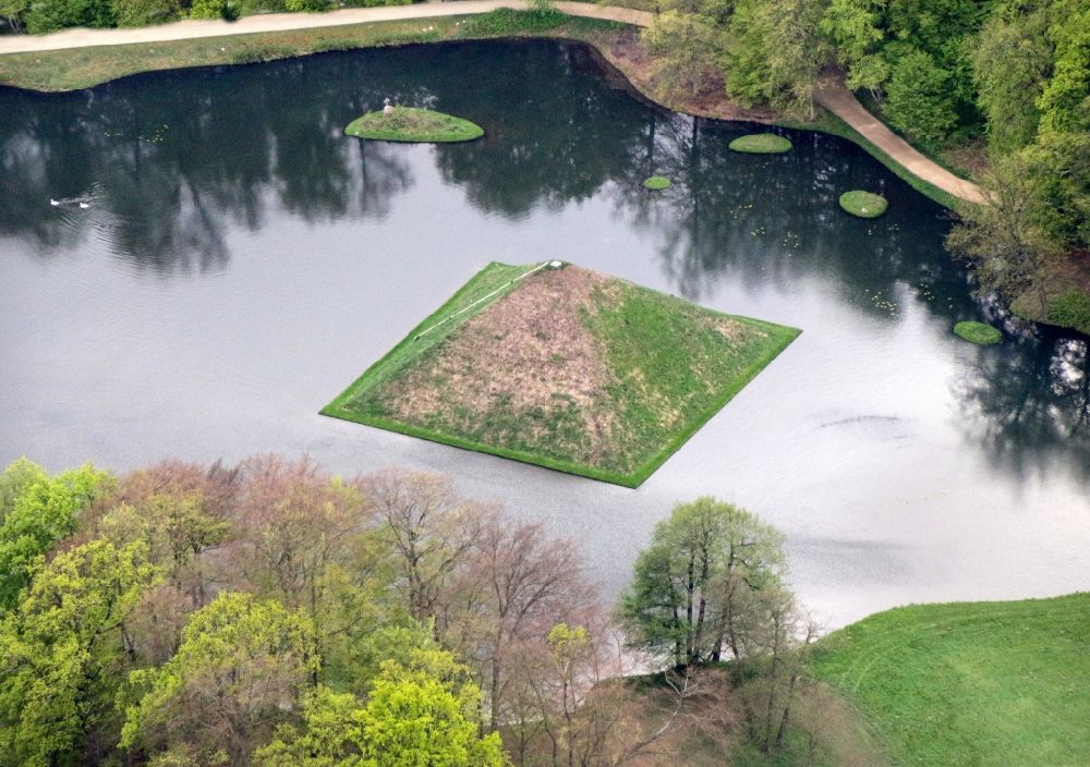 Aerial image Cottbus - Building complex in the park of the castle Branitz in Cottbus in the state Brandenburg