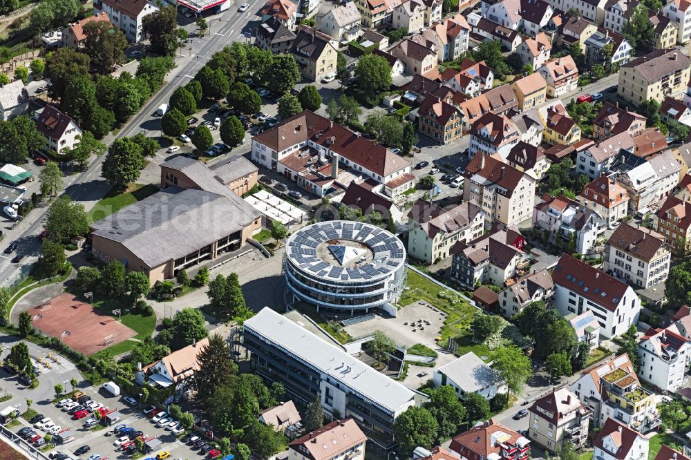 Aerial photograph Tübingen - School building of the Gemeinschaftsschule West Tuebingen in Tuebingen in the state Baden-Wuerttemberg, Germany