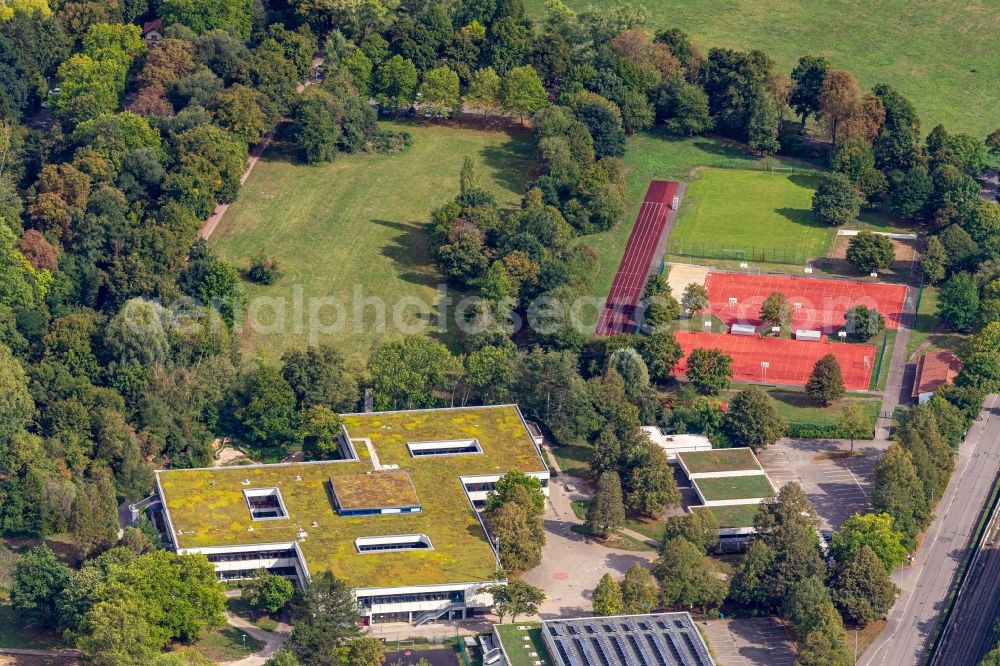 Emmendingen from the bird's eye view: School building of the Goethe-Gymnasium Emmendingen in Emmendingen in the state Baden-Wuerttemberg, Germany