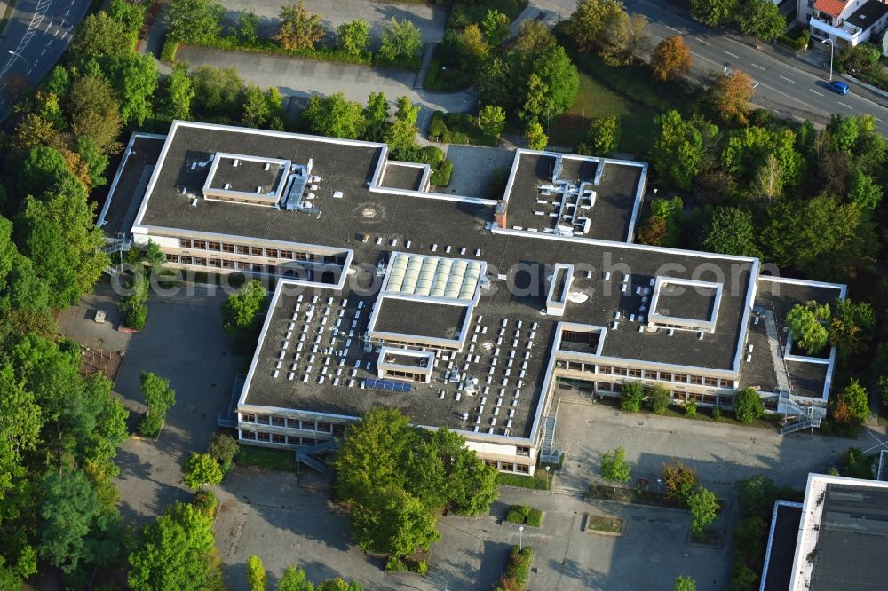 Aerial photograph Helmstedt - School building of the Julianum in Helmstedt in the state Lower Saxony, Germany
