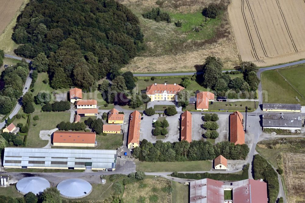 Stubbeköbing from the bird's eye view: School building of the Naesgaard Efterskole in Stubbekoebing in Region Sjaelland, Denmark