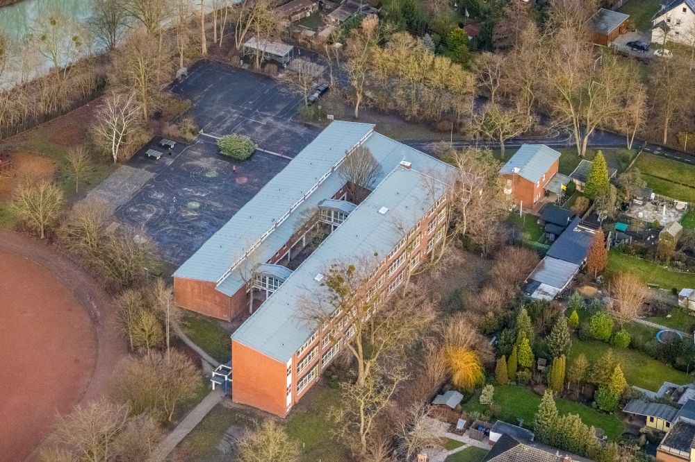 Aerial photograph Hamm - School building of the Maximilianschule on Alter Uentroper Weg in the district Norddinker in Hamm in the state North Rhine-Westphalia, Germany