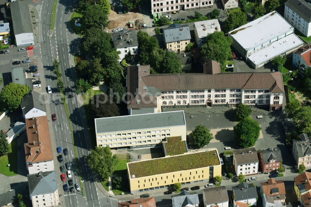 Gießen from the bird's eye view: School building of the Ricarda-Huch-Schule in of Dammstrasse in Giessen in the state Hesse, Germany