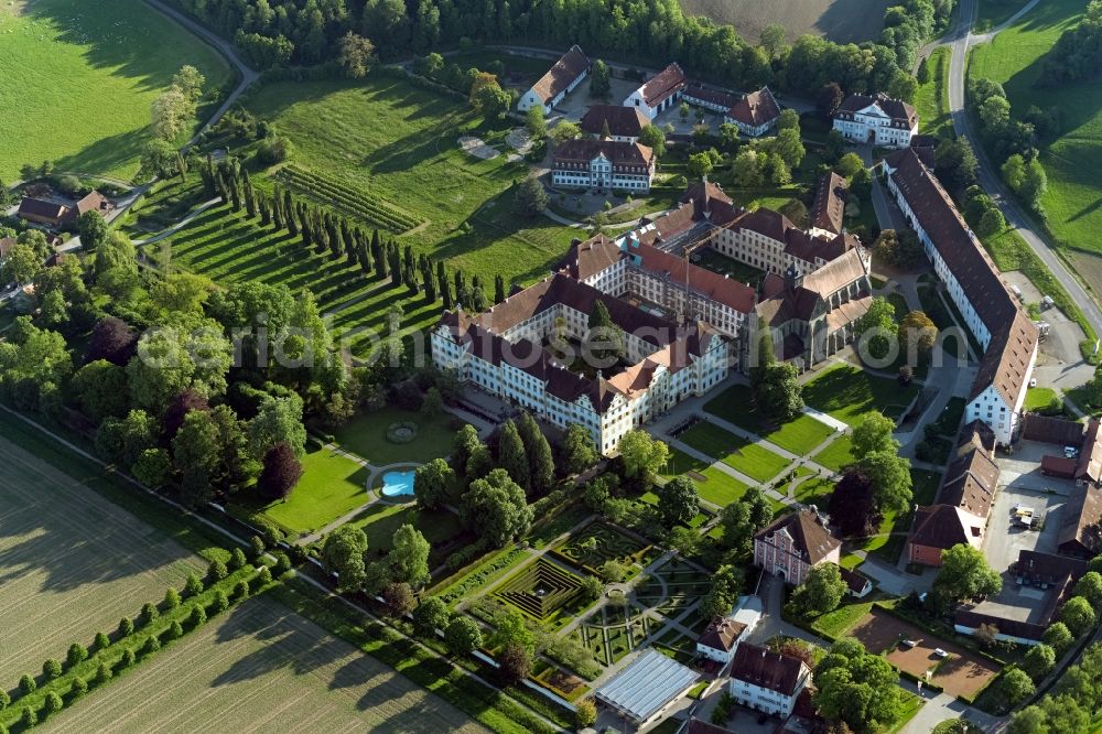 Aerial photograph Salem - School building of the Schule Schloss Salem in Salem in the state Baden-Wurttemberg, Germany