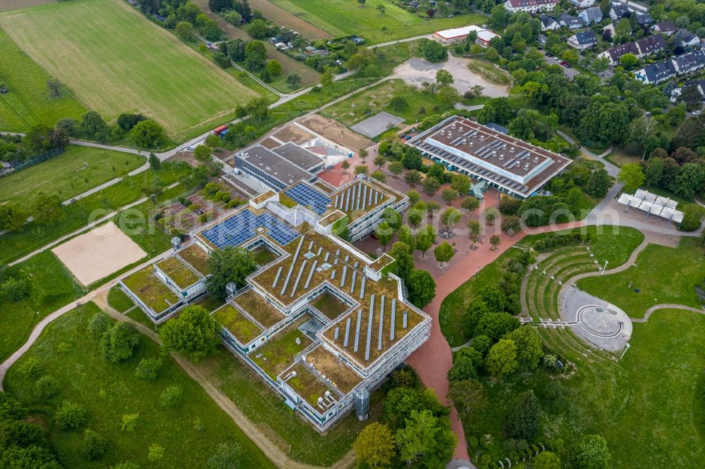 Ettlingen from the bird's eye view: School grounds and buildings of the in Ettlingen in the state Baden-Wuerttemberg, Germany