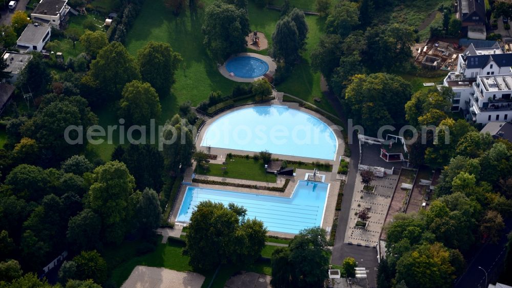 Aerial image Bonn - Swimming pool of the Melbbad in the district Poppelsdorf in Bonn in the state North Rhine-Westphalia, Germany