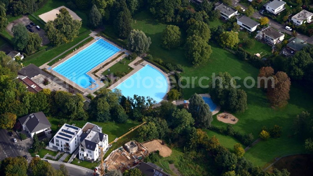 Aerial photograph Bonn - Swimming pool of the Melbbad in the district Poppelsdorf in Bonn in the state North Rhine-Westphalia, Germany
