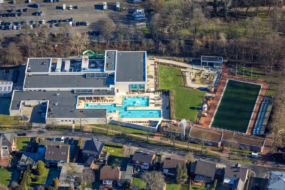 Aerial photograph Werne - Swimming pool of the Solebad casa medici in the district Ruhr Metropolitan Area in Werne in the state North Rhine-Westphalia