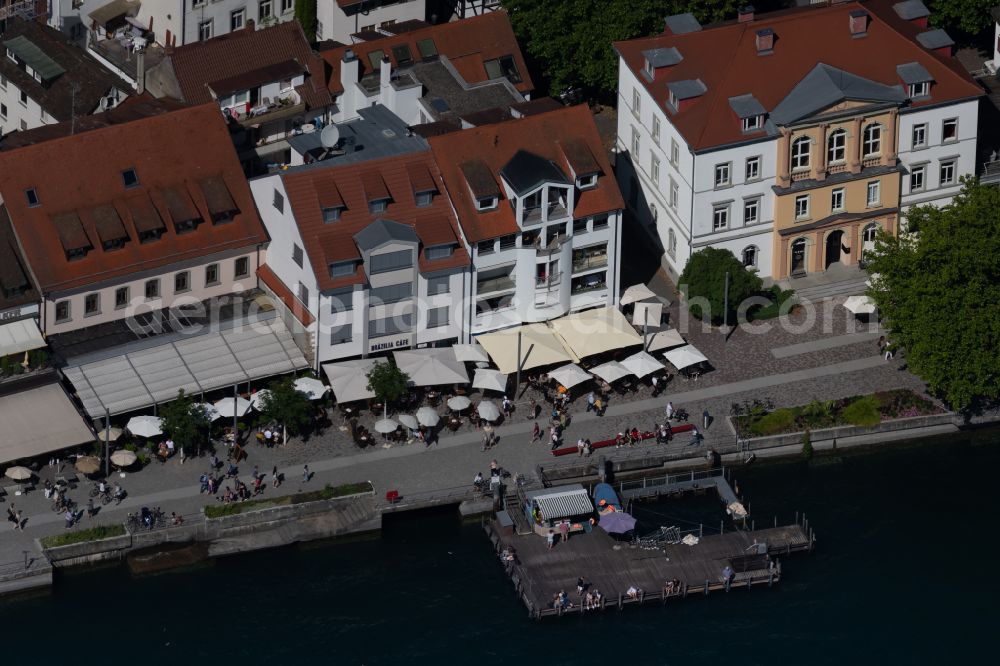Aerial image Überlingen - Promenade on the shore of Lake Constance in Ueberlingen on Lake Constance in the state Baden-Wuerttemberg, Germany