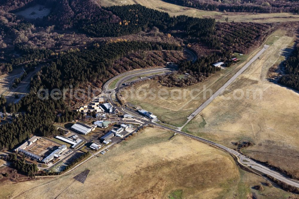 Aerial image Gersfeld (Rhön) - Gliding field on the airfield of Wasserkuppe in Gersfeld (Rhoen) at the Rhoen in the state Hesse, Germany