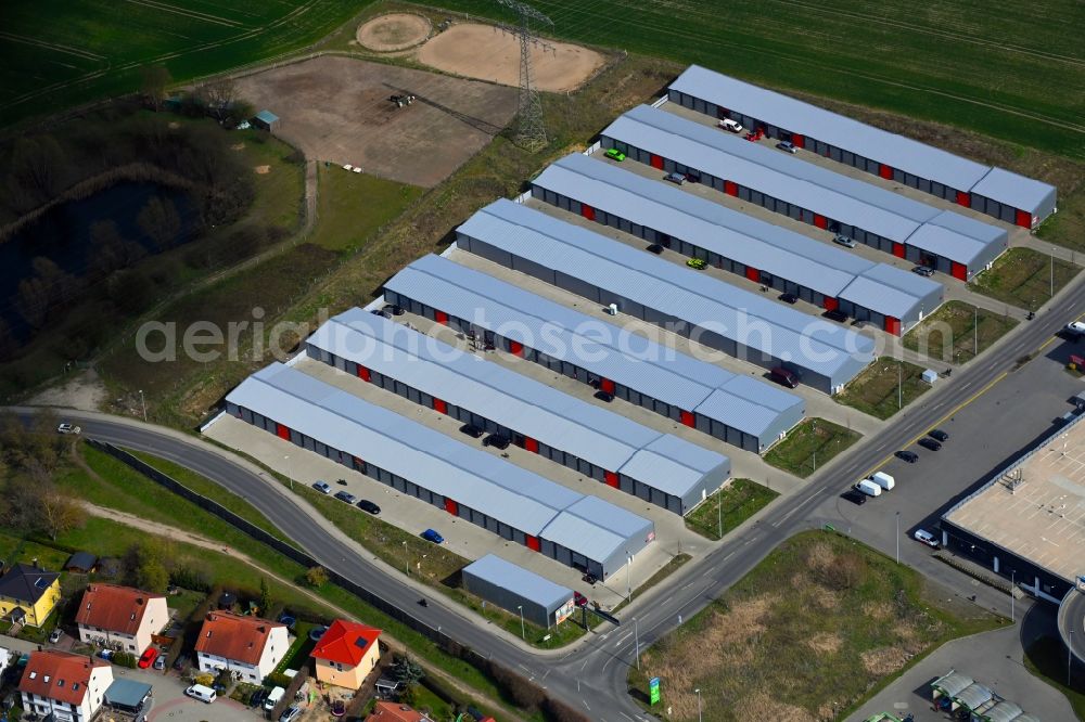 Aerial photograph Ahrensfelde - Self Storage in the district Eiche in Ahrensfelde in the state Brandenburg