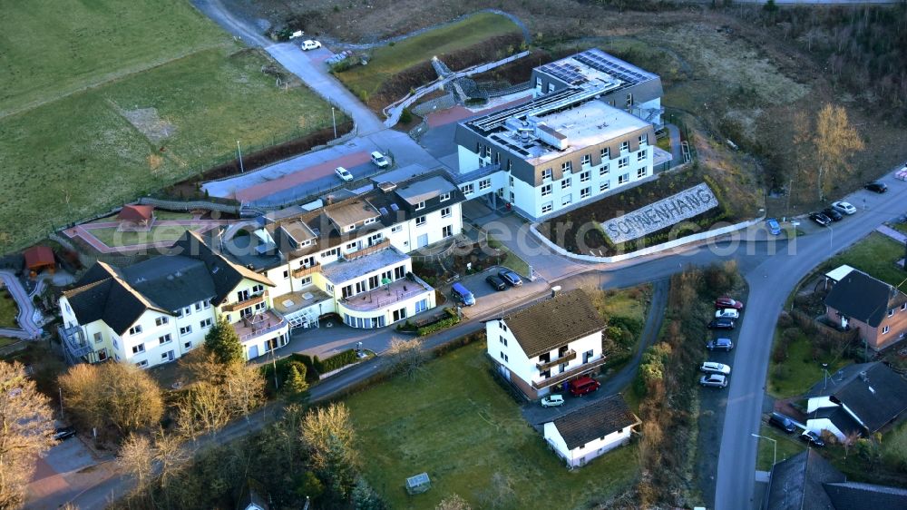 Aerial image Mehren - Retirement home of the company Seniorenpflegehaus SONNENHANG GmbH in Mehren in the state Rhineland-Palatinate, Germany