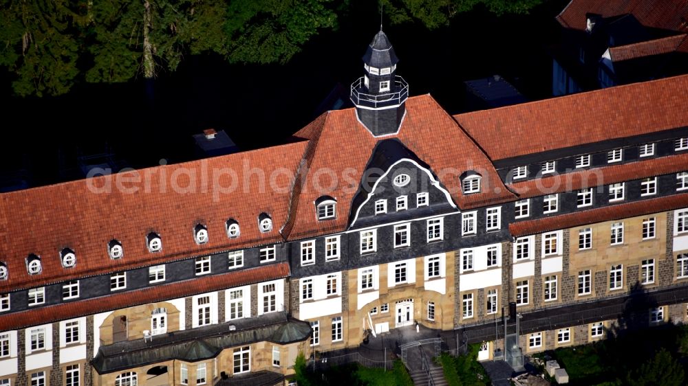 Aerial photograph Reichshof - Senior residence Am Burgberg in Denklingen (Reichshof) in Reichshof in the state North Rhine-Westphalia, Germany