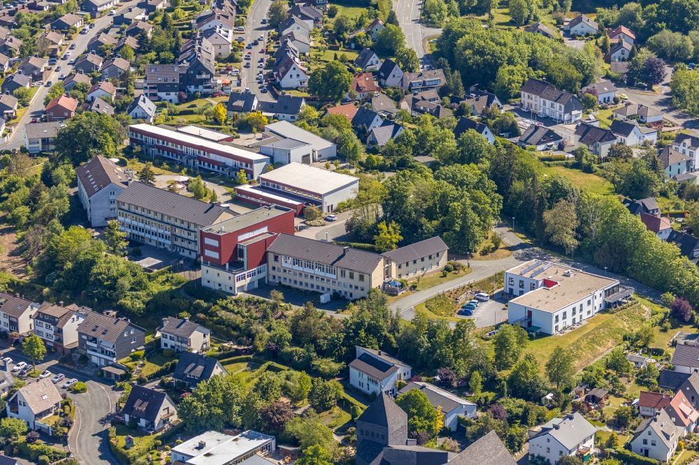 Aerial photograph Arnsberg - Build retirement home of Deutscher Caritasverband e. V. in Arnsberg in the state North Rhine-Westphalia, Germany