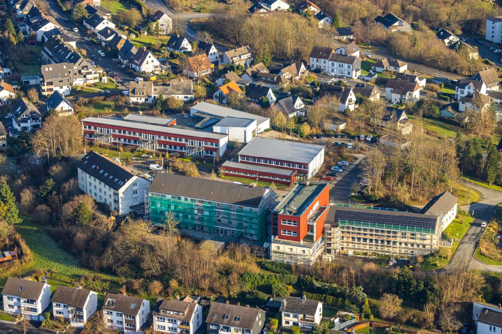 Aerial image Arnsberg - Build retirement home of Deutscher Caritasverband e. V. in Arnsberg in the state North Rhine-Westphalia, Germany