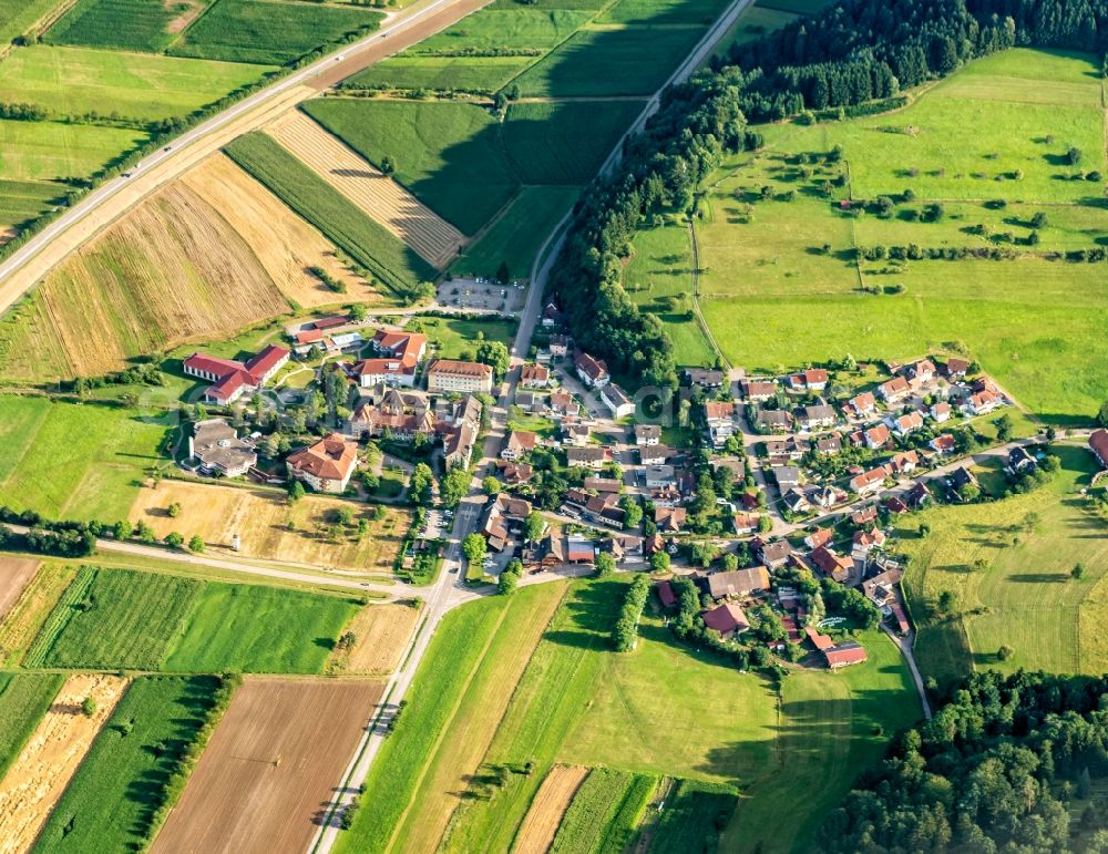 Aerial photograph Bermersbach - The district in Bermersbach in the state Baden-Wurttemberg, Germany