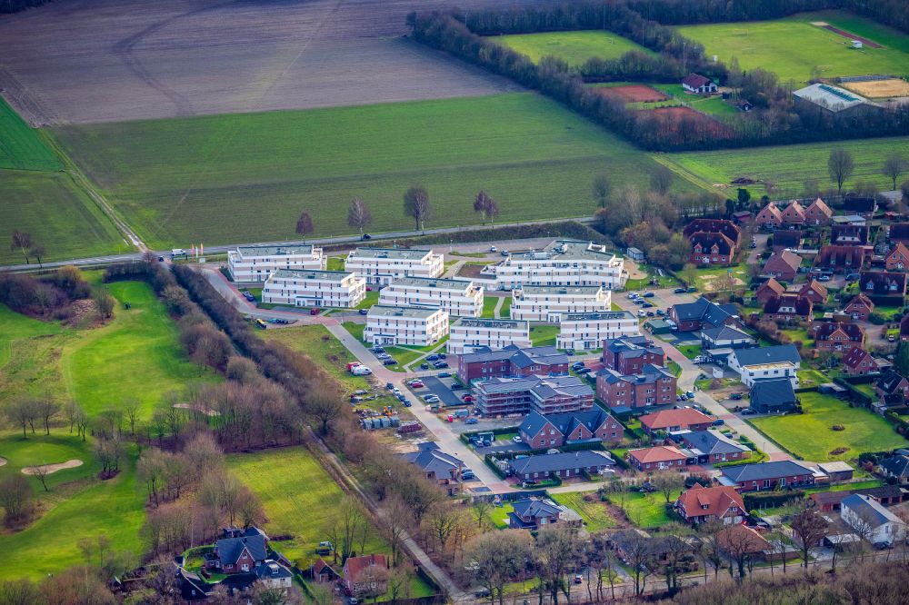 Fredenbeck from above - The district Convivo Park in Fredenbeck in the state Lower Saxony, Germany