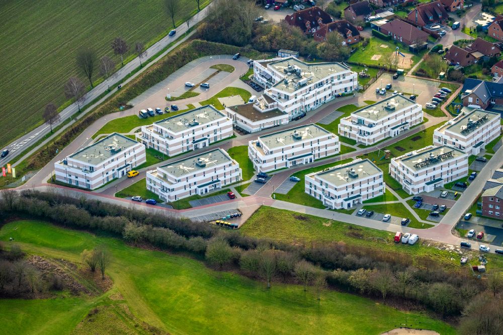Aerial image Fredenbeck - The district Convivo Park in Fredenbeck in the state Lower Saxony, Germany