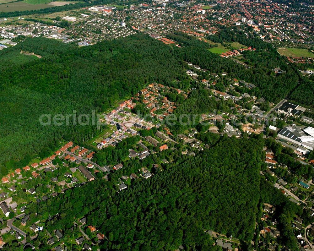 Aerial photograph Mölln - The district on Kolberger Strasse in Moelln in the state Schleswig-Holstein, Germany