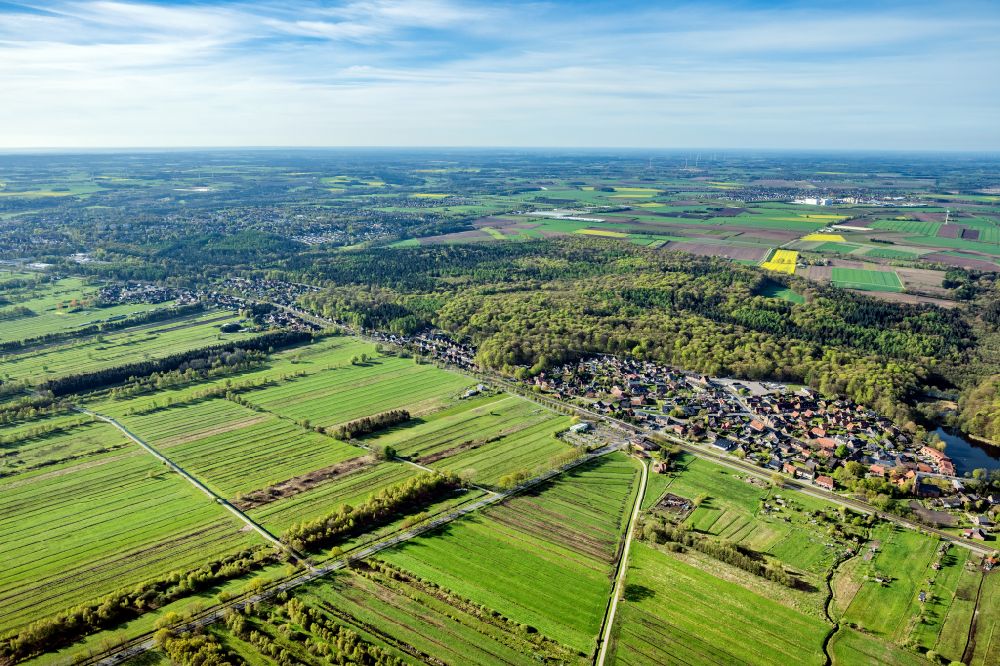 Aerial image Hedendorf - The district Neukloster and Hedendorf in the state Lower Saxony, Germany